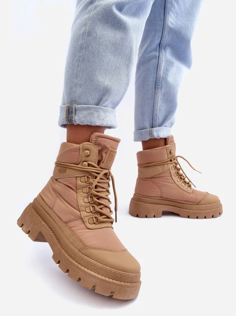 Śniegowce damskie wysokie Big Star MM274340 37 Beżowe (5900714685904) - obraz 6