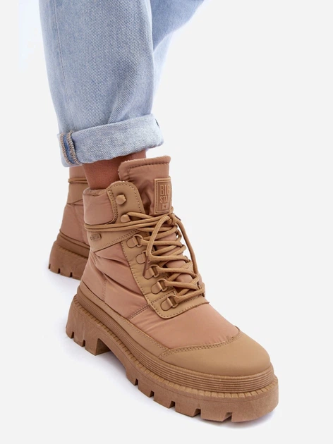 Śniegowce damskie wysokie Big Star MM274340 37 Beżowe (5900714685904) - obraz 7