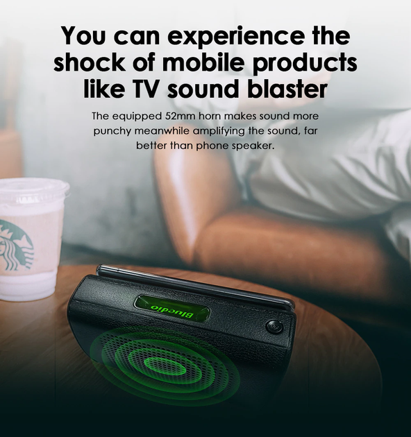 Портативный SoundBar Bleudio MS беспроводной для телефона Black - изображение 7