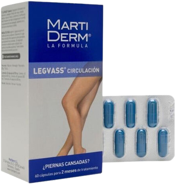 Suplement diety Martiderm Legvass kapsułek 60 Units (8437000435341) - obraz 1