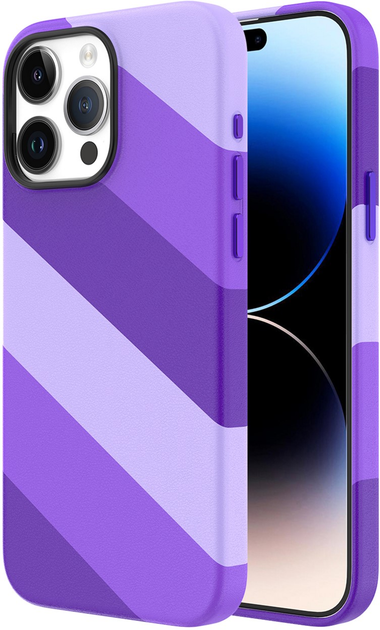 Акція на Панель Vokamo Colour MagSafe для Apple iPhone 15 Pro Max Purple від Rozetka
