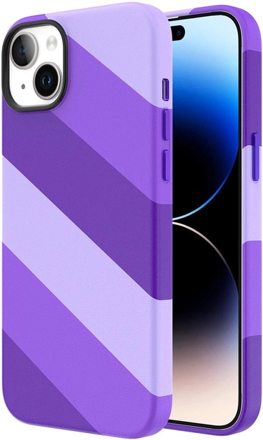 Акция на Панель Vokamo Colour MagSafe для Apple iPhone 15 Plus Purple от Rozetka