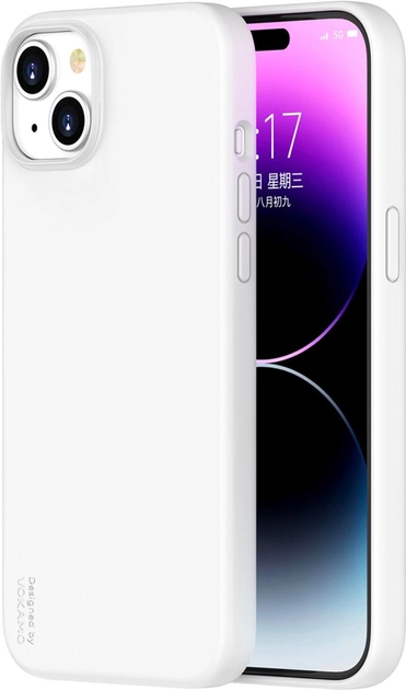 Акція на Панель Vokamo Liquid MagSafe для Apple iPhone 15 White від Rozetka