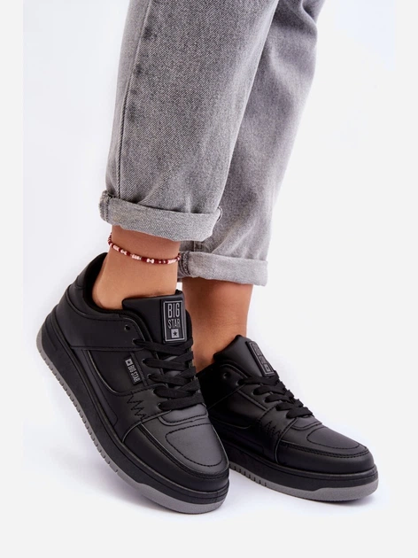 Tenisówki damskie na platformie Big Star MM274353 41 Czarne (5900714686000) - obraz 3