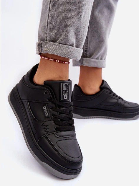 Tenisówki damskie na platformie Big Star MM274353 41 Czarne (5900714686000) - obraz 7