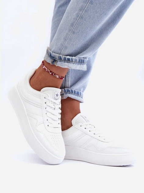 Жіночі снікери Pudina 39 Білі (5905677888058) - зображення 3