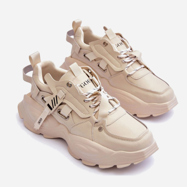 Sneakersy damskie GOE MM2N4015 37 Beżowe (5905677886528) - obraz 7