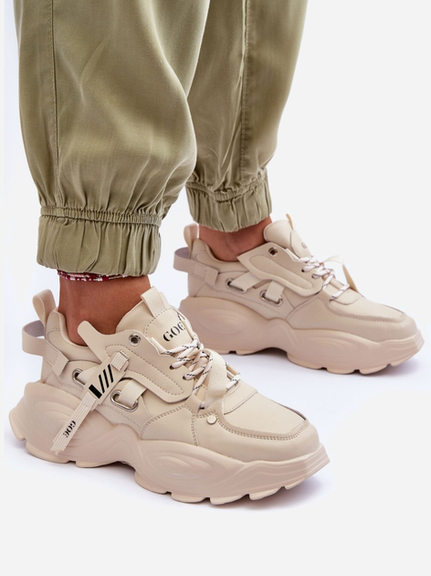 Sneakersy damskie GOE MM2N4015 38 Beżowe (5905677886535) - obraz 3