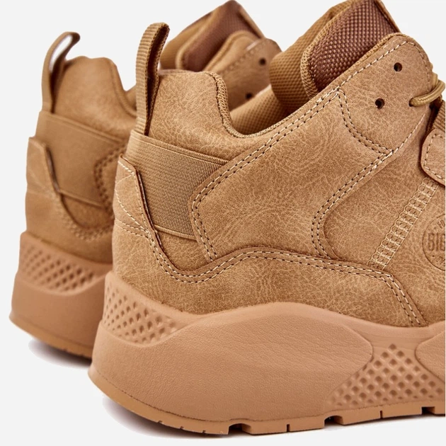 Zimowe buty sportowe męskie wysokie ocieplane Big Star KK174248 43 Brązowe (5900714569372) - obraz 6