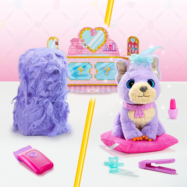 М'яка іграшка Scruff-A-Luvs Little Live Pets Cutie Cuts - Фіолетова (630996301470) - зображення 2