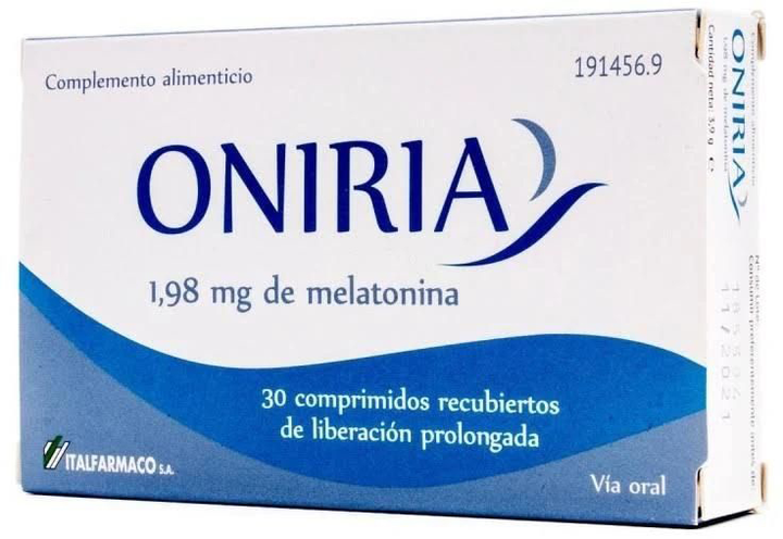 Suplement diety Italfarmaco Oniria 30 Film-coated tabletek (8470001914569) - obraz 1
