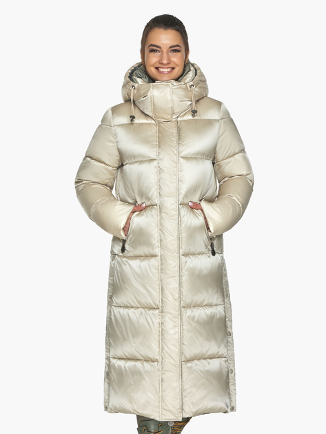 Акція на Куртка зимова довга жіноча Braggart 53570 50 (L) Кварц від Rozetka