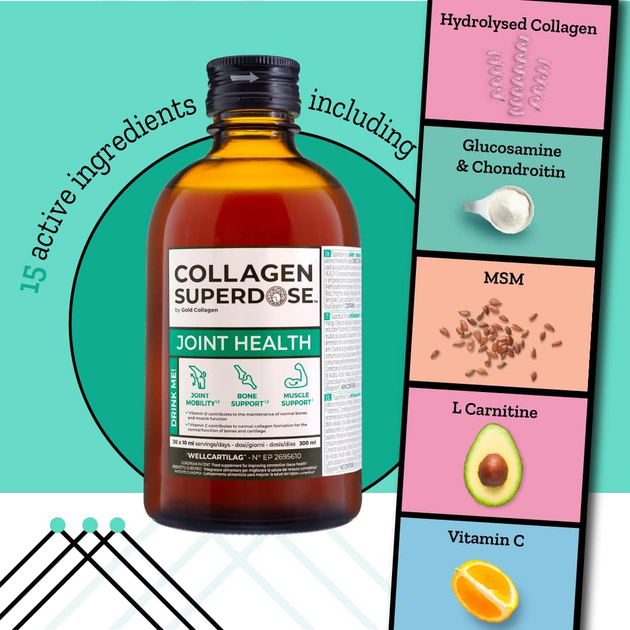 Дієтична добавка Gold Collagen Join Healt 300 мл (5060259571718) - зображення 3