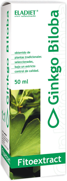 Дієтична добавка Eladiet Fitoextract Ginkgo Biloba 50 мл (8420101213727) - зображення 1