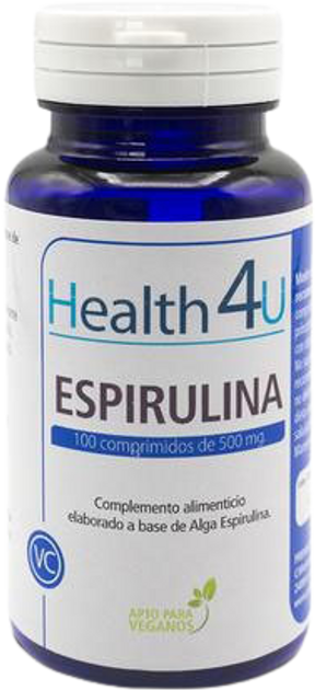 Натуральна добавка H4u Espirulina 500 мг 100 таблеток (8436556080104) - зображення 1