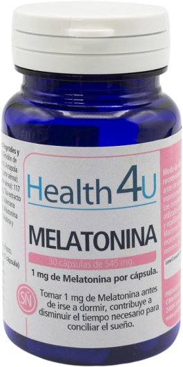 Naturalny suplement H4u Melatonina 545 mg 30 kapsułek (8436556080678) - obraz 1