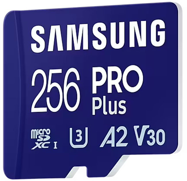 Karta pamięci Samsung PRO Plus microSDXC 256GB Class 10 UHS-I U3 V30 + adapter SD (MB-MD256KA/EU) - obraz 3