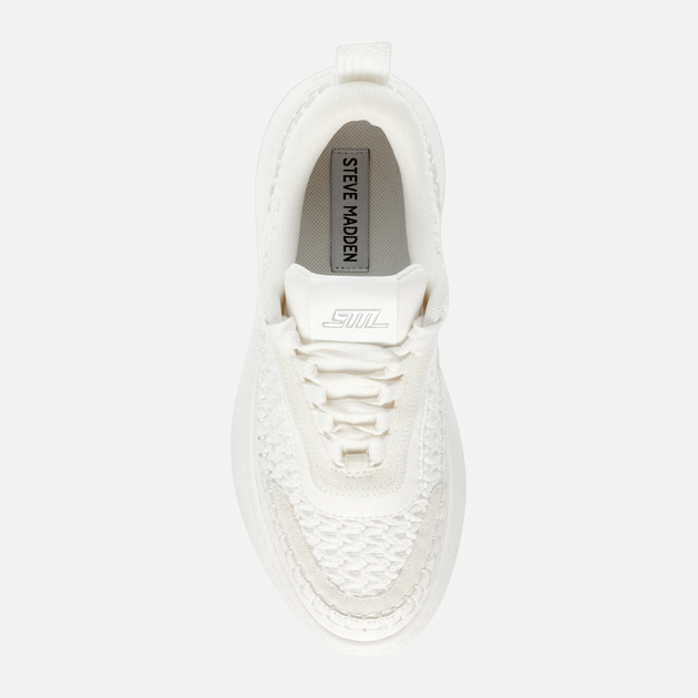 Sneakersy damskie na wysokiej platformie Steve Madden Doubletake Sneaker SM11002798-11E 38 23.8 cm Białe (8720857229721) - obraz 5