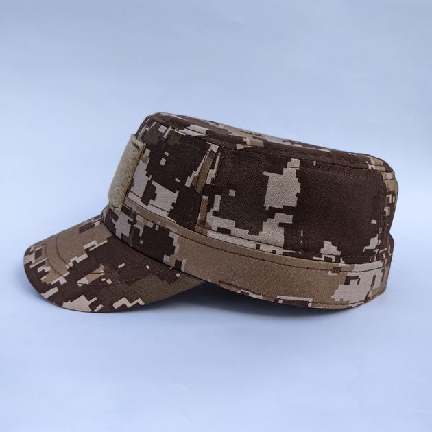 Камуфляжная кепка немка с липучкой 56 - изображение 2
