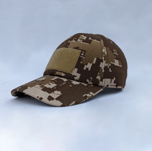 Военная кепка всу бейсболка с лепучкой на лбу коричневая 60 - изображение 1