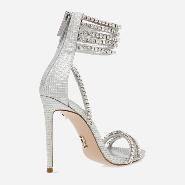 Жіночі босоніжки Steve Madden Bonjour Sandal SM11002586-751 39 24.6 см Сріблясті (8720857110746) - зображення 3