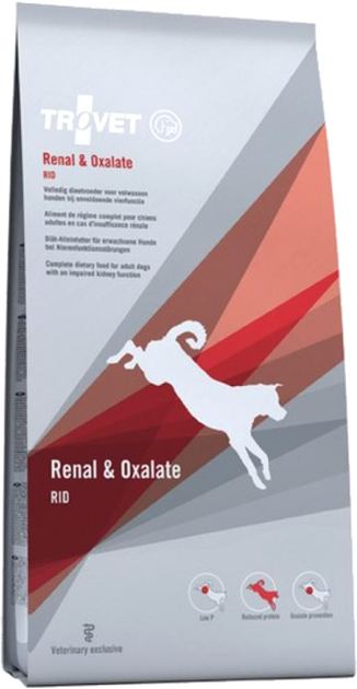 Sucha karma dla psów Trovet Renal&Oxalate RID 12.5 kg o smaku kurczaka (8716811001359) - obraz 1