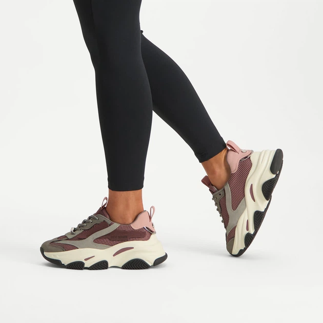 Sneakersy damskie na wysokiej platformie Steve Madden SM19000033-945 37 23 cm Bordowe (8720857127133) - obraz 8