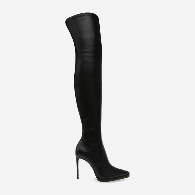 Muszkieterki damskie na szpilce za kolano Steve Madden Keandra Boot SM11002678-001 37 23 cm Czarne (8720857154856) - obraz 1