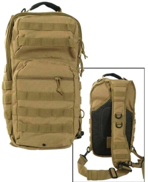 Рюкзак однолямочный Sturm Mil-Tec One Strap Assault Pack LG [120] Coyote (14059205) (2000980264612) - изображение 2