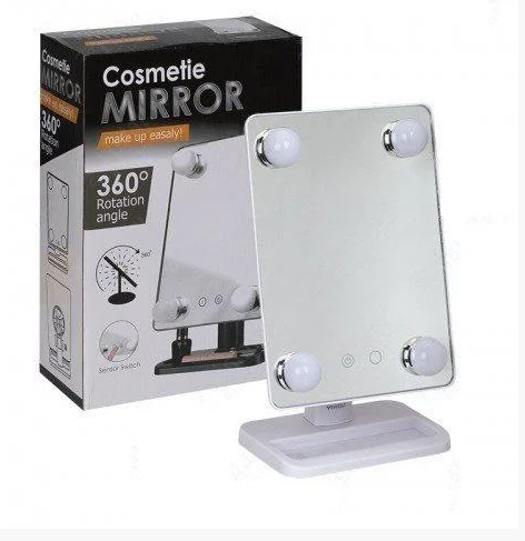 Зеркало для макияжа Cosmetie Mirror 360 Rotation Angel с подсветкой (360ZRANGEL) TIN66 - изображение 3