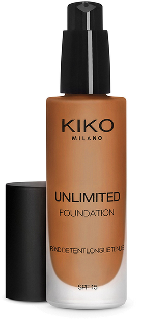 Podkład Kiko Milano Unlimited Foundation SPF 15 Warm Beige 165 trwały 30 ml (8025272627672) - obraz 1