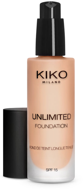 Тональна основа для обличчя Kiko Milano Unlimited Foundation SPF 15 Warm Rose 30 стійка 30 мл (8025272913805) - зображення 1