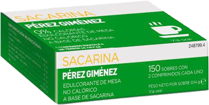 Sacharyna Pérez Gimenez 150 saszetek 2 tabletki (8470002487994) - obraz 1