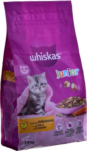 Сухий корм для кошенят Whiskas з куркою 1.4 кг (5900951305825) - зображення 1