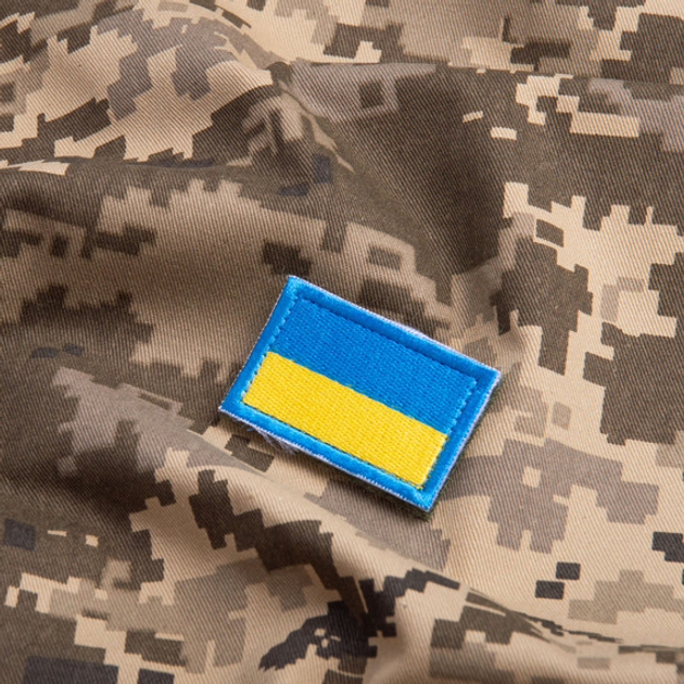 Шеврон 2 шт, нашивка на липучці Прапор України, вишитий патч 3х5 см - зображення 2