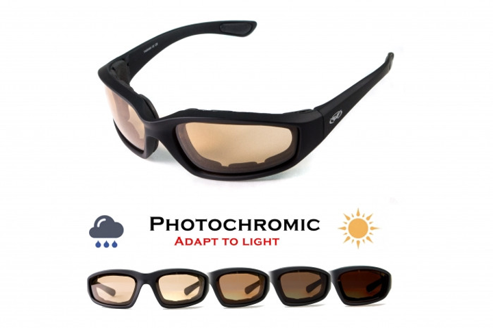 Фотохромні окуляри хамелеони Global Vision Eyewear KICKBACK 24 Sunset (1КИК24-60) - зображення 1