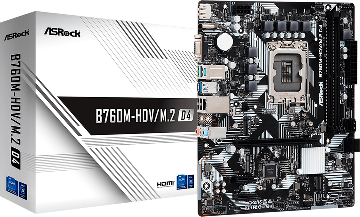 Płyta główna ASRock B760M-HDV/M.2 D4 (s1700, Intel B760, PCI-Ex16) - obraz 5