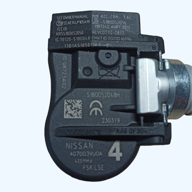 Датчик тиску в шинах Nisan (XTrail, Rogue, Qashqai) Renault 407003VU0A - изображение 3