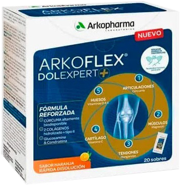 Дієтична добавка Arkopharma Arkoflex Dolexpert+ 20 саше (3578830115258) - зображення 1
