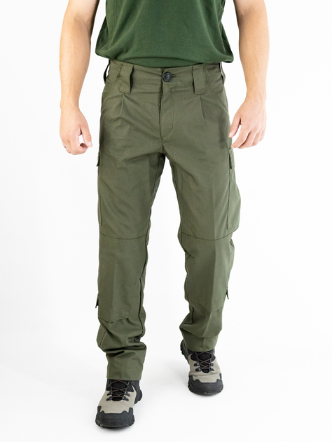Тактические штаны рип-стоп олива, НГУ 65/35, размер 44 - изображение 2