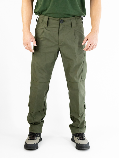 Тактические штаны рип-стоп олива, НГУ 65/35, размер 58 - изображение 1