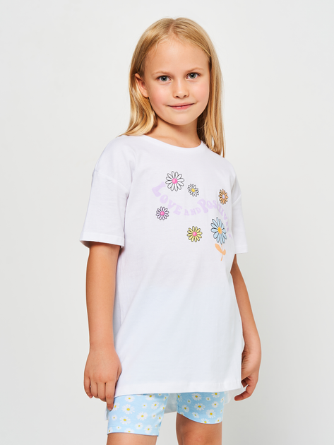 Детский летний комплект (футболка + шорты) для девочки Minoti 14Set 1 38743JNR 116-122 см Разноцветный (5063025084931) - изображение 3