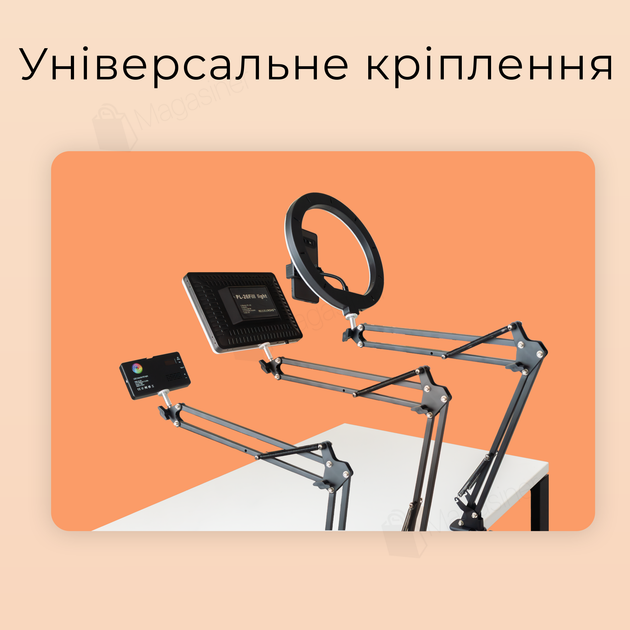 Штатив настольный консольный Type B для смартфона камеры фотоаппарата кронштейн пантограф (2819) - изображение 3