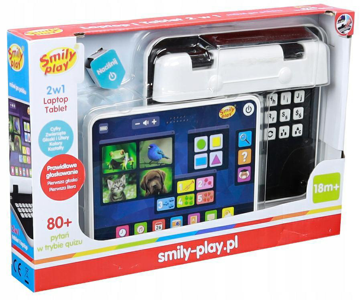 Інтерактивна іграшка Smily Play Ноутбук i планшет 2 в 1 (SP83680) - зображення 1