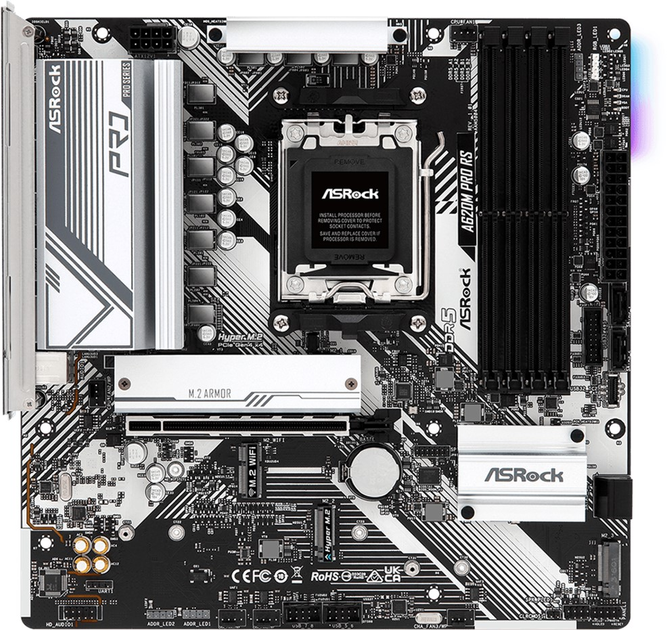Płyta główna ASRock A620M Pro RS (AM5, AMD A620, PCI-Ex16) - obraz 2