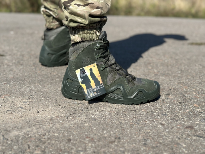 Тактичні армійські берці AK військові демісезонні берці Tactic чоловічі черевики Waterproof олива 45 розмір (Berc-AK-coyote-45) - зображення 2