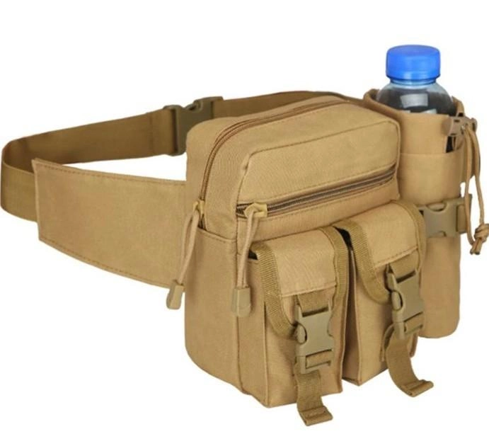 Тактическая сумка на пояс городская Tactical подсумок с карманом под бутылку Койот (1026-coyote) - изображение 1