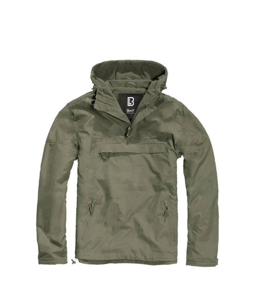 Армійська водонепроникна куртка анорак з капюшоном Brandit Олива XXL (9902138) Kali - зображення 1