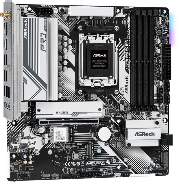 Płyta główna ASRock A620M Pro RS WiFi (AM5, AMD A620, PCI-Ex16) - obraz 3