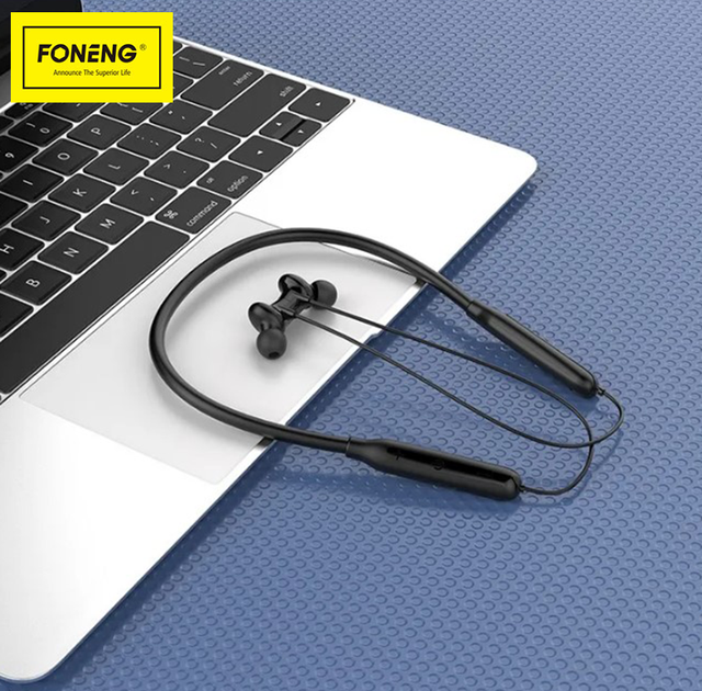 Навушники бездротові для спорту, на шию, вакуумні FONENG NECKBAND SPORT BL34 - Фото 5 Навушники бездротові для спорту, на шию, вакуумні FONENG NECKBAND SPORT BL34 - зображення 5